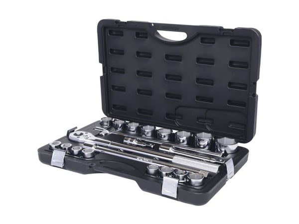 KS Tools 911.0752, Pistorasiasarja, 3/4", 21 pää(t), Kromivanadiini-teräs, 14 kg