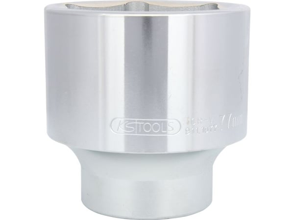 KS Tools 911.1077, Stikkontakt, 1", Metrisk, 1 hoder, 77 mm, Kromvanadiumstål