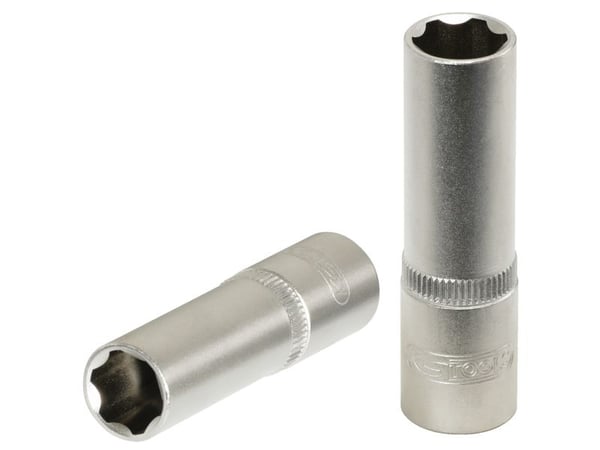 KS Tools 911.1479, Uttag, 1/4", 1 huvuden, 4 mm, Kromvanadinstål, DIN 3120, ISO 1174, DIN 3124, ISO 2725