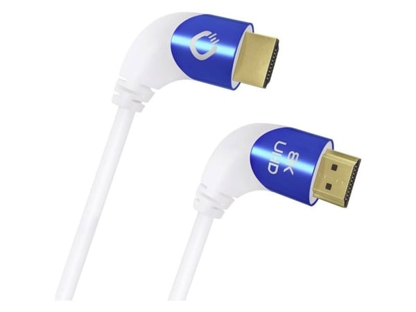 OEHLBACH D1C42546, 1,5 m, HDMI Type A (Standard), HDMI Type A (Standard), 3D, 48 Gbit/sek, Blå, Hvit