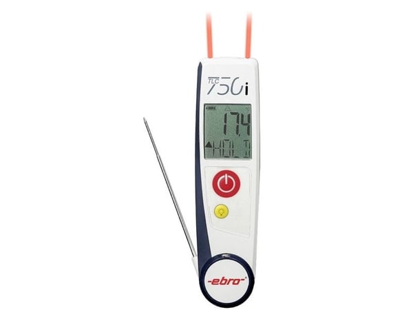 ebro TLC 750i-V2 infrarødt termometer og stikktermometer (HACCP) -50 til +250 °C, sensortype T