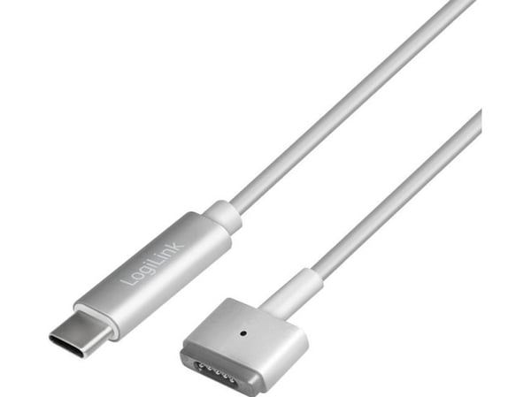 LogiLink PA0226, 1,8 m, USB C, MagSafe 2, Sølv