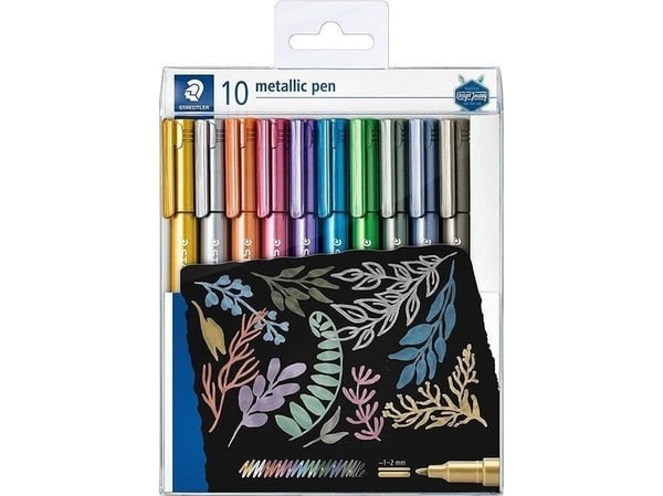 Staedtler® Marker Metallic Pen med 10 stk. ass. farver
