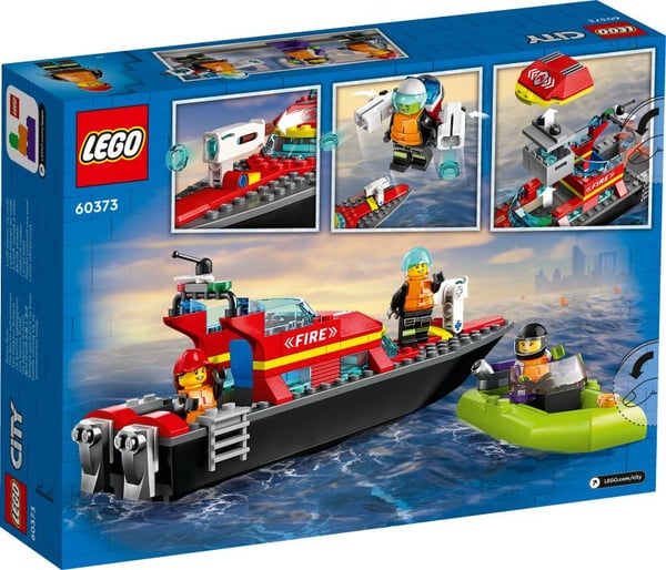 LEGO City 60373 Brannvesenets redningsbåt