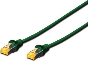 DIGITUS Professional - Koblingskabel - RJ-45 (hann) til RJ-45 (hann) - SFTP - CAT 6a - med støvel, halogenfri - grønn