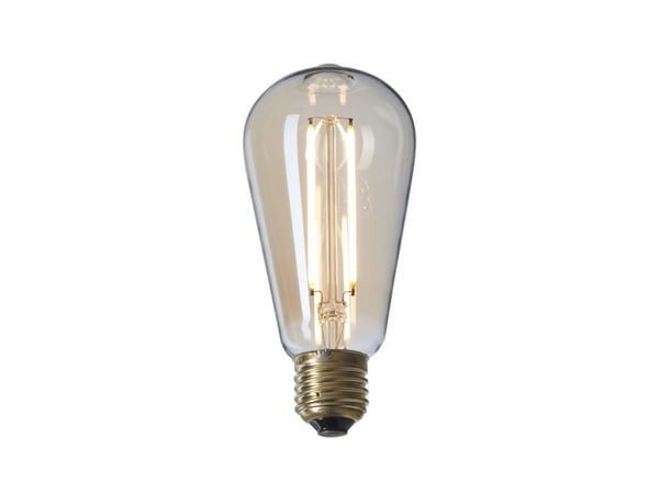 DEKOPÆRE LED 3W GLOBE Ø125 MØRKTONET GLAS