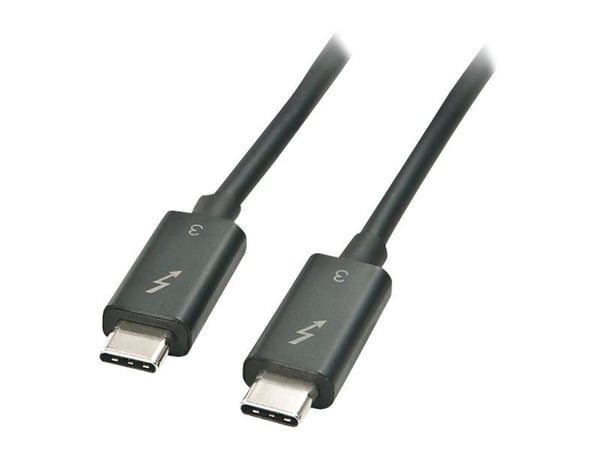 MicroConnect - Thunderbolt-kabel - 24 pin USB-C (hann) til 24 pin USB-C (hann) - USB 3.1 Gen 2 / Thunderbolt 3 - 2 m - USB Power Delivery (100 W), ...