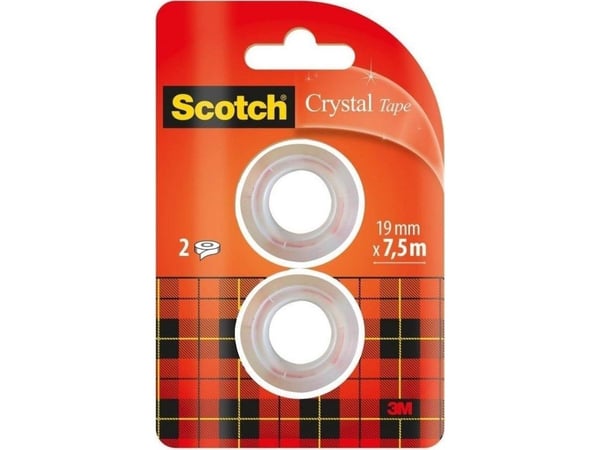 Scotch 61975R2, 7,5 m, Punainen, Valkoinen, 19 mm, 21 g, 88 mm, 137 mm
