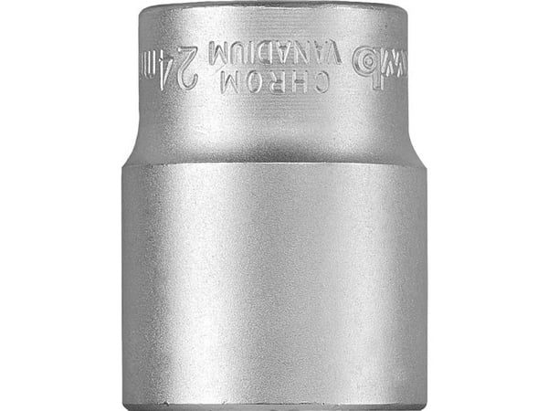 kwb 372324, Kraftpipe, Sølv, 1 hoder, 1/2", Metrisk/imperisk, 24 mm