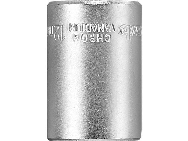 kwb 372112, 1 stykker, 25,4 / 4 mm (1 / 4"), 12 mm, Kromvanadiumstål, Grå