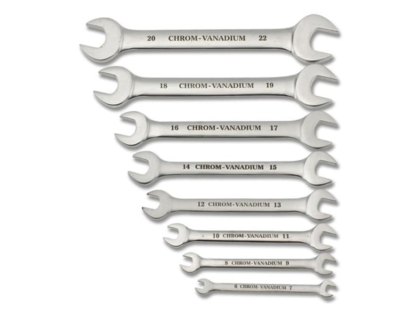 kwb 470300, Rustfritt stål, Rustfritt stål, 6,7,8,9,10,11,12,13,14,15,16,17,18,19,20,22 mm, 8 stk