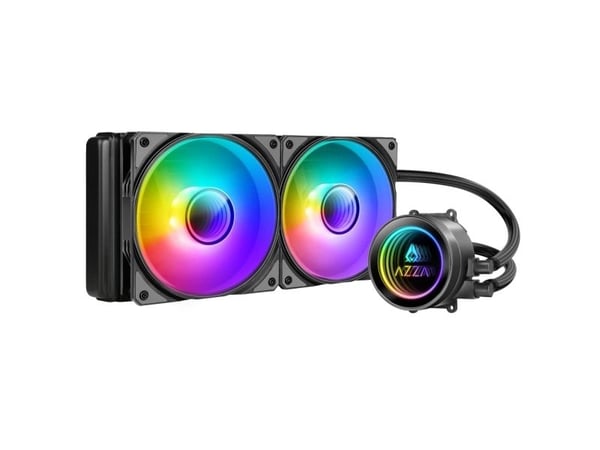 Azza LCAZ-240C-ARGB, Væskekjølesett, 12 cm, Sort