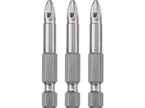 kwb 121152, 3 stykker, Pozidriv, PZ 2, Stål, 50 mm, 25,4 / 4 mm (1 / 4")