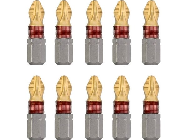 kwb 124011, 1 kpl, Phillips, PH 1, Ruostumaton teräs, 25 mm, 25,4 / 4 mm (1 / 4")