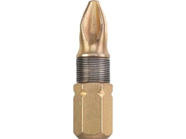 kwb 126102, 1 stykker, Pozidriv, PZ 2, Rustfritt stål, 25 mm, 25,4 / 4 mm (1 / 4")