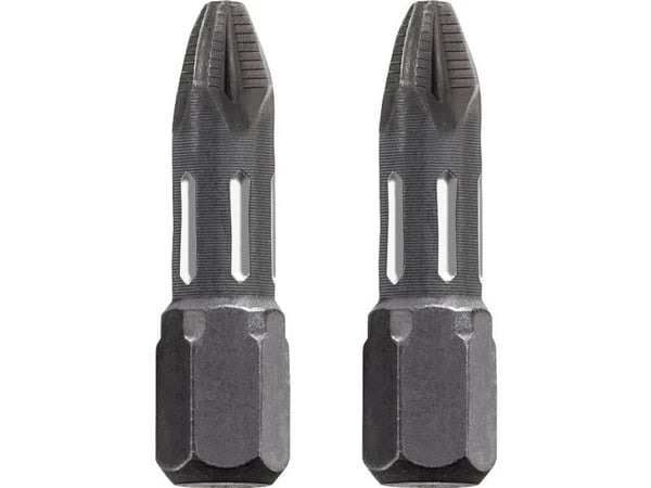 kwb 122103, 2 stykker, Pozidriv, PZ 3, Rustfritt stål, 25 mm, 25,4 / 4 mm (1 / 4")