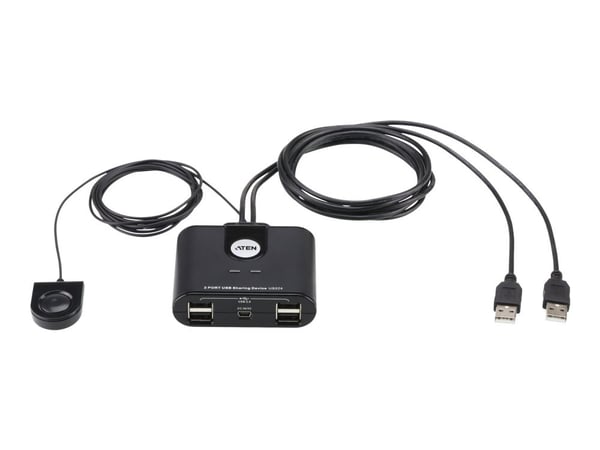 ATEN US224 2-Port USB Peripheral Sharing Device - USB-periferdelesvitsj - stasjonær