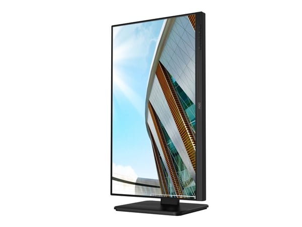 AOC 24P2Q - LED-skärm - 24" - 1920 x 1080 Full HD (1080p) @ 75 Hz - IPS - 250 cd/m² - 1000:1 - 4 ms - HDMI, DVI, DisplayPort, VGA - högtalare - svart