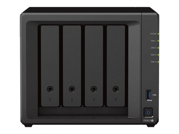 Synology Disk Station DS923+ - NAS-server - 4 brønner - SATA 6Gb/s / eSATA - RAID 0, 1, JBOD, 5, 6, 10 - RAM 4 GB - Gigabit Ethernet - iSCSI støtte