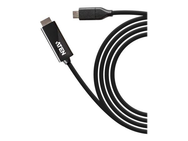 ATEN UC3238 - Kabel för video / ljud - 24 pin USB-C hane till HDMI hane - 2.7 m - stöd för 4K