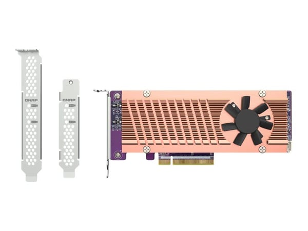 QNAP QM2-2P-384 - Lagringskontroller - PCIe 3.0 - lav profil - PCIe 3.0 x8