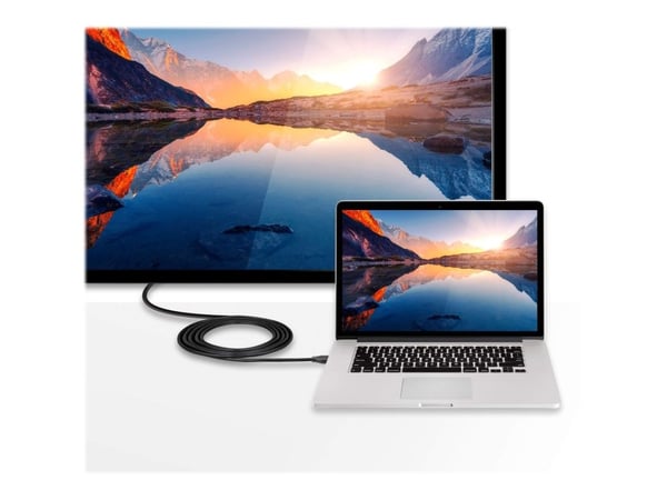 ATEN UC3238 - Kabel för video / ljud - 24 pin USB-C hane till HDMI hane - 2.7 m - stöd för 4K