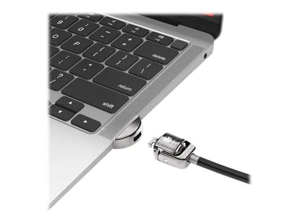 Compulocks Ledge Lock Adapter for MacBook Air 13" M2-M4 with Keyed Lock Silver - Sikkerhetssporlåsadapter - med nøkkellås - for Apple MacBook Air M2