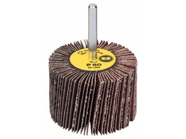 Bosch - Flap wheel - for tre, metall, polyvinylklorid (PVC) - 60 mm - bredde: 40 mm - grovkorn: P60
