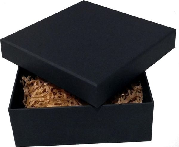 Det lovede land – pappeske kraft svart 15x15x5,5 cm