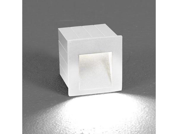 Nowodvorski Upotettava ulkoseinävalaisin Nowodvorski Step 1x3W LED IP44 valkoinen 6908 - 6908