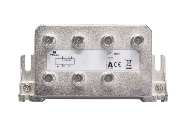 Triax VFC 1061, Kaapelin jakaja, 75 O, 5 - 1218 MHz, F-type, 135 mm, 40 mm