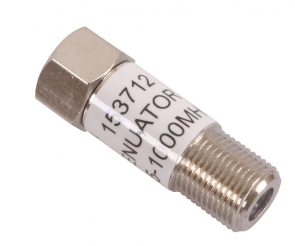 Triax 153712, F-tyyppi, Uros, Naaras, 5 - 1000 MHz, 10 dB, Metallinen