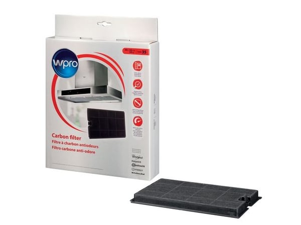 Whirlpool 484000008675, Filter til kjøkkenhette, Sort, 1 stykker