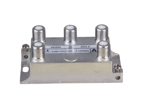 Triax ACV 4, Kaapelin jakaja, 75 O, 5 - 1000 MHz, Sinkki, Sinkki, Naaras