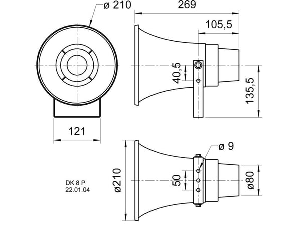 Visaton VS-DK8P/15, 1.8 kg