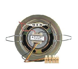 Visaton VS-DL10V, 1.0 kanaler, Koblet med ledninger (ikke trådløs), 6 W, 75 - 20000 Hz, Hvit