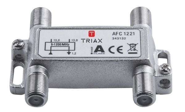 Triax AFC 1221, 75 O, 5 - 1218 MHz, Hopea, A, 1,4 dB, F-type