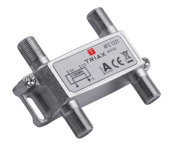 Triax AFC 1221, 75 O, 5 - 1218 MHz, Hopea, A, 1,4 dB, F-type