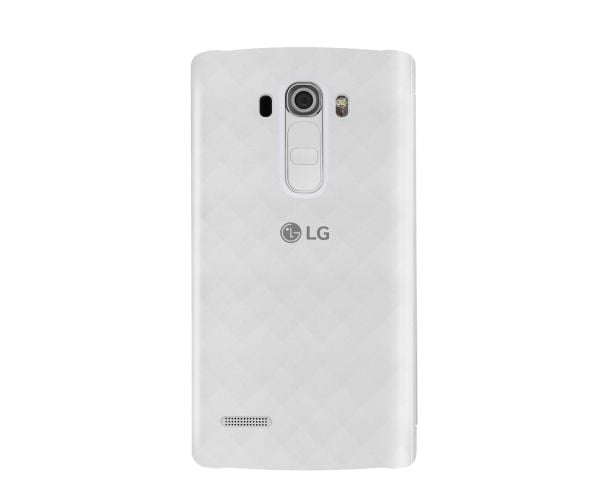 LG Quick Circle CFV-110 - Lommebok for mobiltelefon - hvit - for LG G4s H735