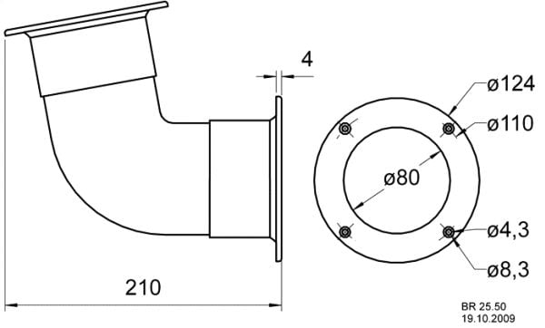 Visaton VS-BR25.50, 210 mm