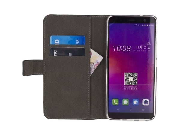 Mobilize MOB-23965, Lommebok-etui, HTC, U11+, 15,2 cm (6"), Sort
