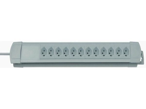 Brennenstuhl 8552022, 3 m, 12 AC-pistorasia(a), Harmaa, Muovi