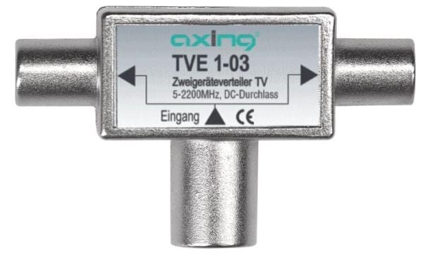Axing TVE 1-03, Hopea, 1 × IEC(f), 2 × IEC(m), 55 mm, 34 mm, 18 mm