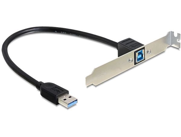 Delock Slot bracket - USB-panel - USB Type B (hunn) til USB-type A (hann) - 30 cm