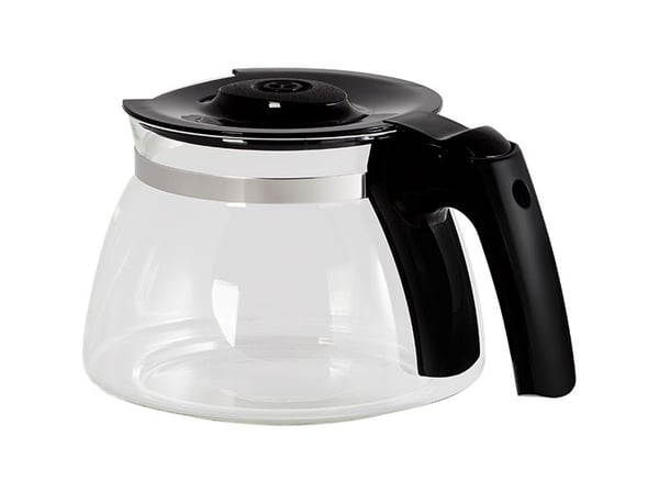 Melitta 6603038, Jug, Enjoy Glas: Type 100201, 1017-02, Svart, Rustfritt stål, Gjennomsiktig, Glass, 1 stykker