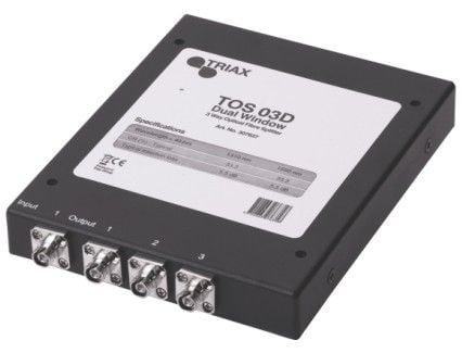 Triax TOS 03D, Kabelfordeler, Sort, FC, 100 mm, 25 mm, 100 mm, 100 mm