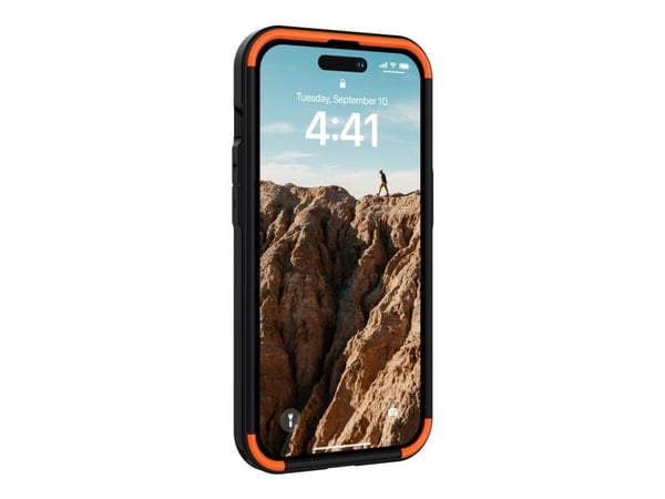 UAG Rugged Case for iPhone 14 Pro [6.1-in] - Civilian for MagSafe Olive - Baksidedeksel for mobiltelefon - robust - MagSafe-samsvar - oliven - 6.1"...