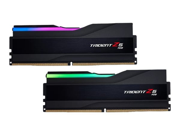 G.Skill Trident Z5 RGB - DDR5 - sats - 32 GB: 2 x 16 GB - DIMM 288-pin - 7600 MT/s / PC5-60800 - CL36 - 1.4 V - ej buffrad - icke ECC - mattsvart