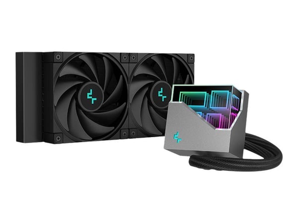 DeepCool LT520, All-in-one-nesteenjäähdytin, 12 cm, 85,85 cfm, Musta