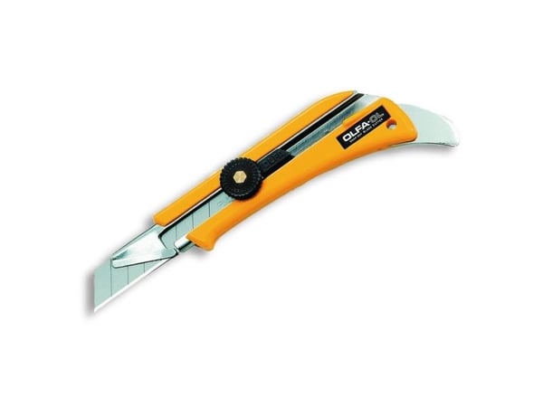 Olfa bræk af-kniv med tæppehage, 18 mm Olfa bræk af-kniv med tæppehage, 18 mm